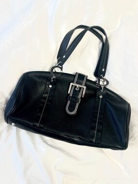 Vintage Christian Dior Leather Shoulder Bag